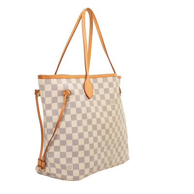Neverfull MM bag in azure damier canvas Louis Vuitton - Second Hand / Used  – Vintega