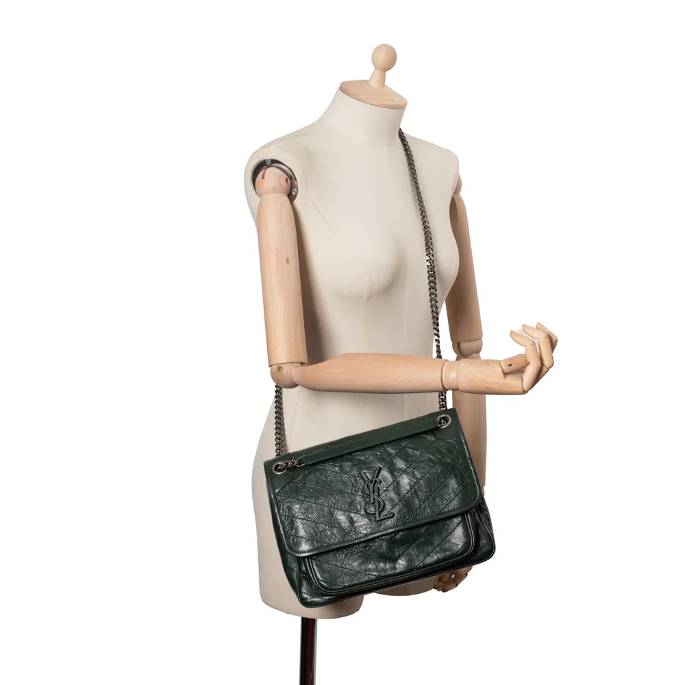 Saint laurent medium niki leather shoulder bag sales