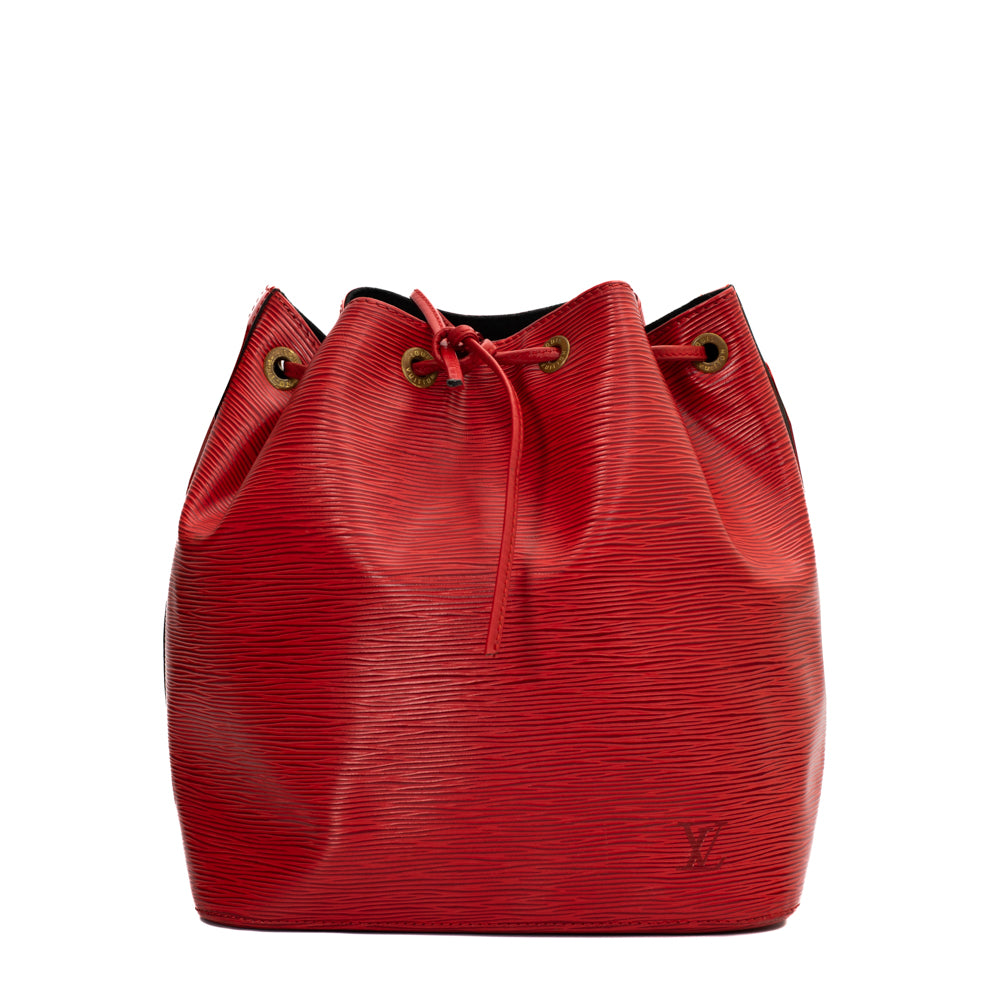 Seau Noé Vintage-Tasche aus rotem Epi-Leder Louis Vuitton