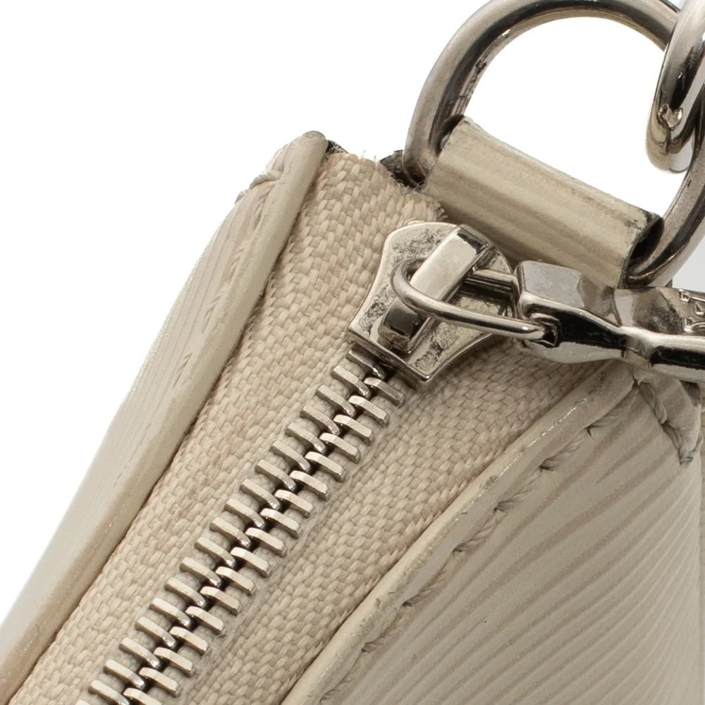 Accessory Pochette bag in beige epi leather Louis Vuitton Second