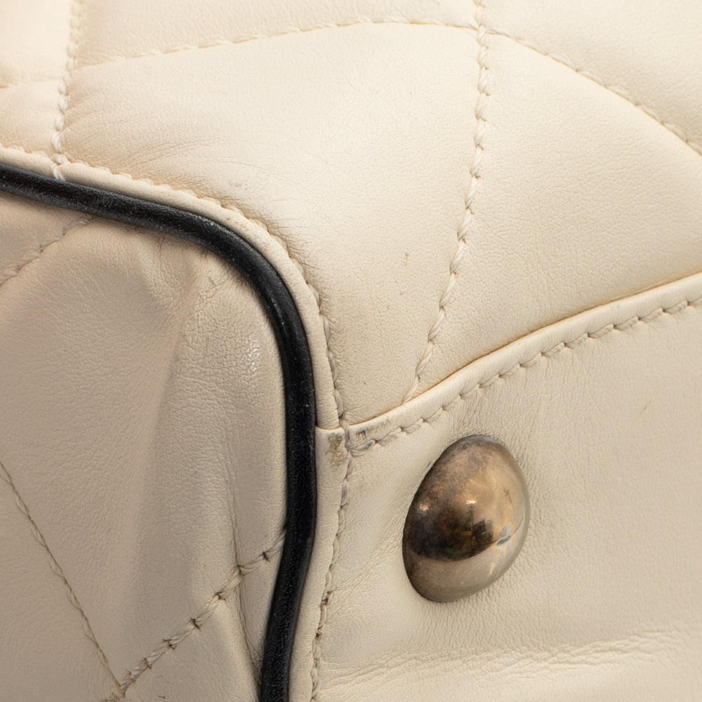 Portobello bag in white leather