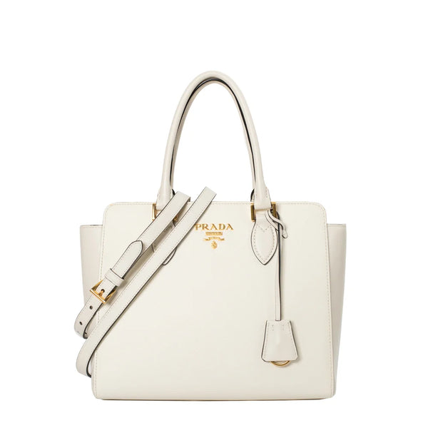 Prada Galleria bag in white leather Prada Second Hand Used