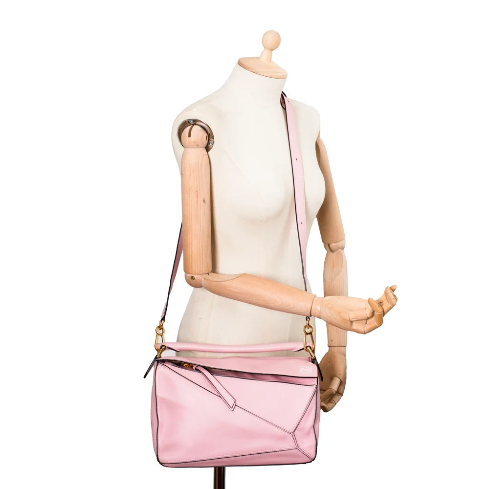 Loewe pink puzzle bag sale
