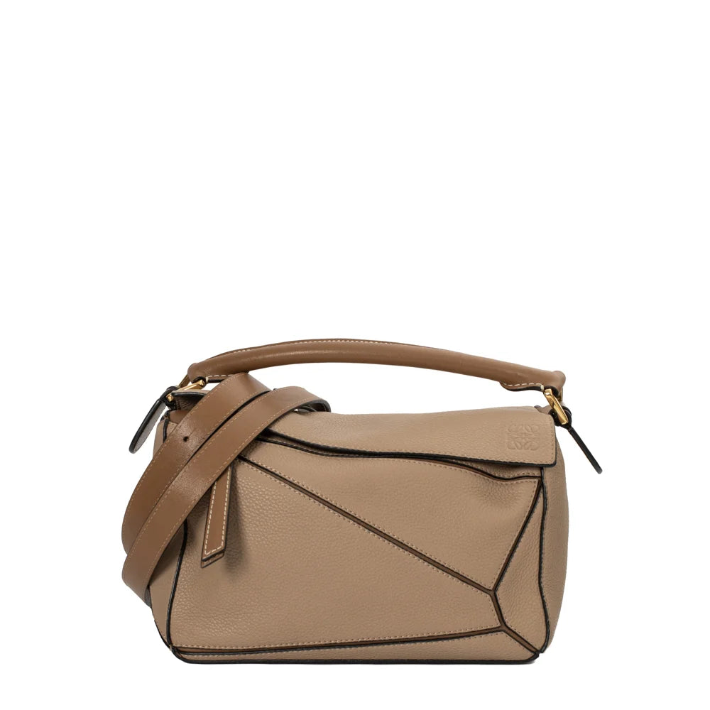 Puzzle Small bag in brown leather Loewe - Second Hand / Used – Vintega