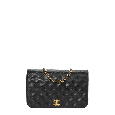 Chanel Vintage Full Flap Bag Quilted Lambskin Medium - ShopStyle