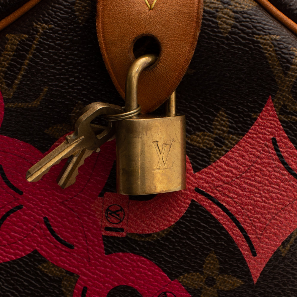 Speedy 30 Edition Flower Chain bag in brown monogram canvas Louis Vuitton -  Second Hand / Used – Vintega