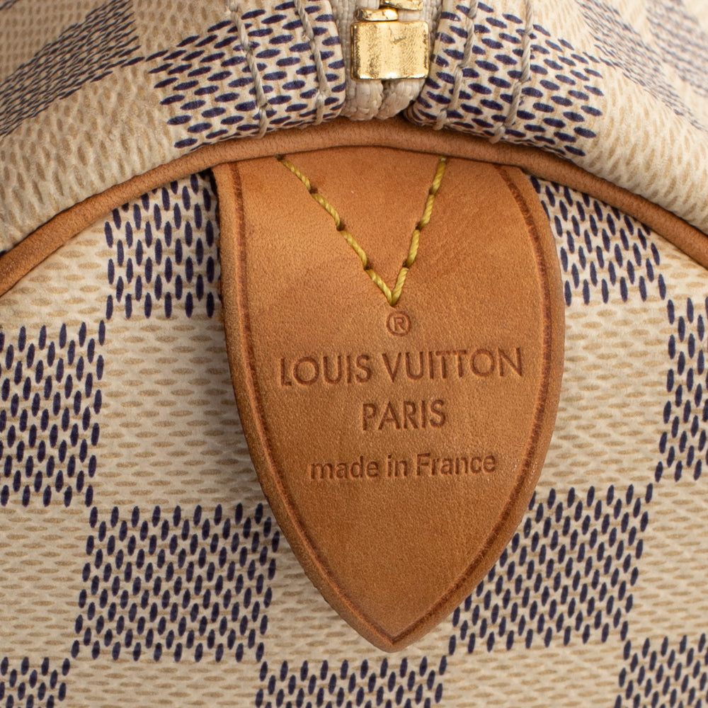 Sac Speedy 30 en toile damier azur - Louis Vuitton