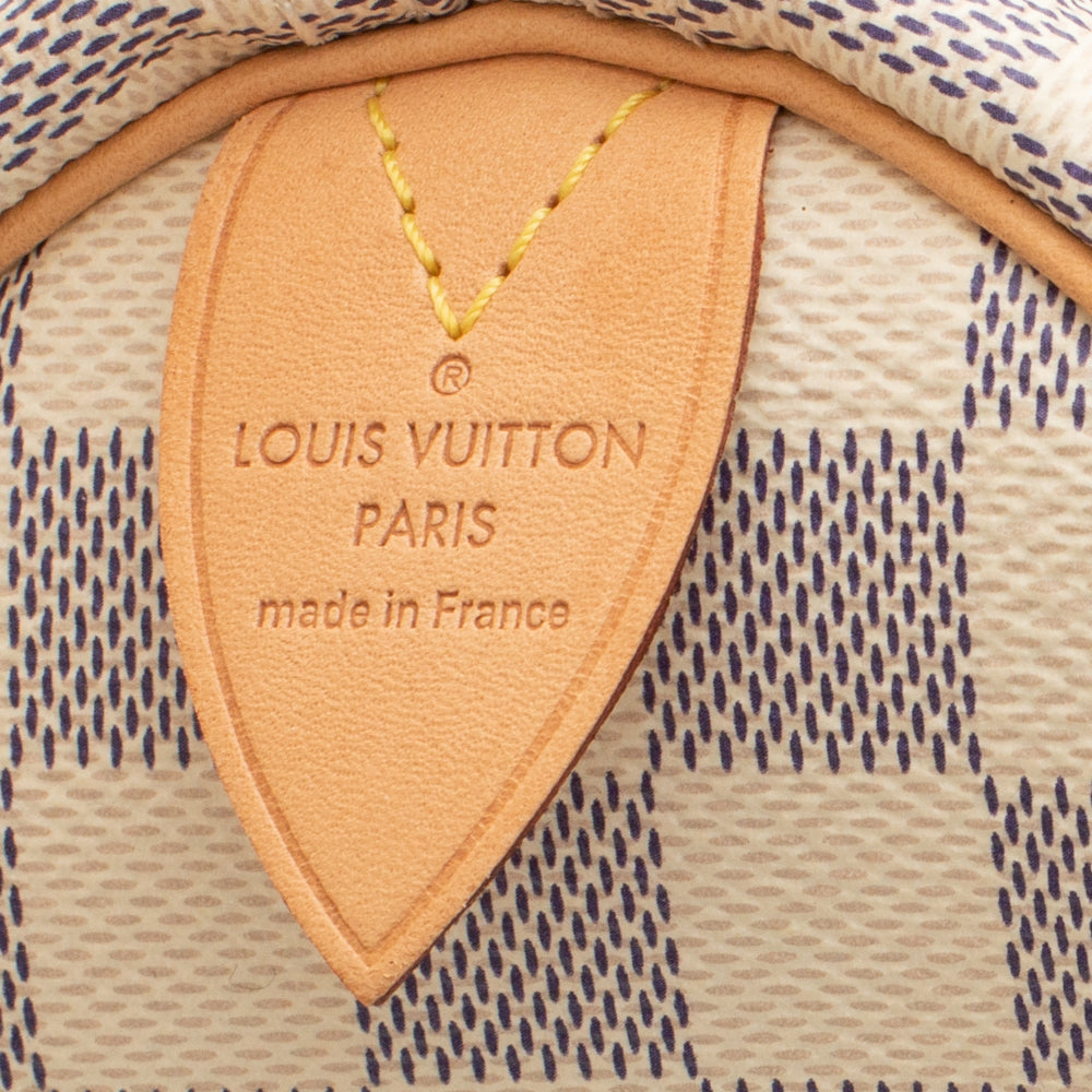 Sac Louis Vuitton Speedy 35 en toile damier ébène