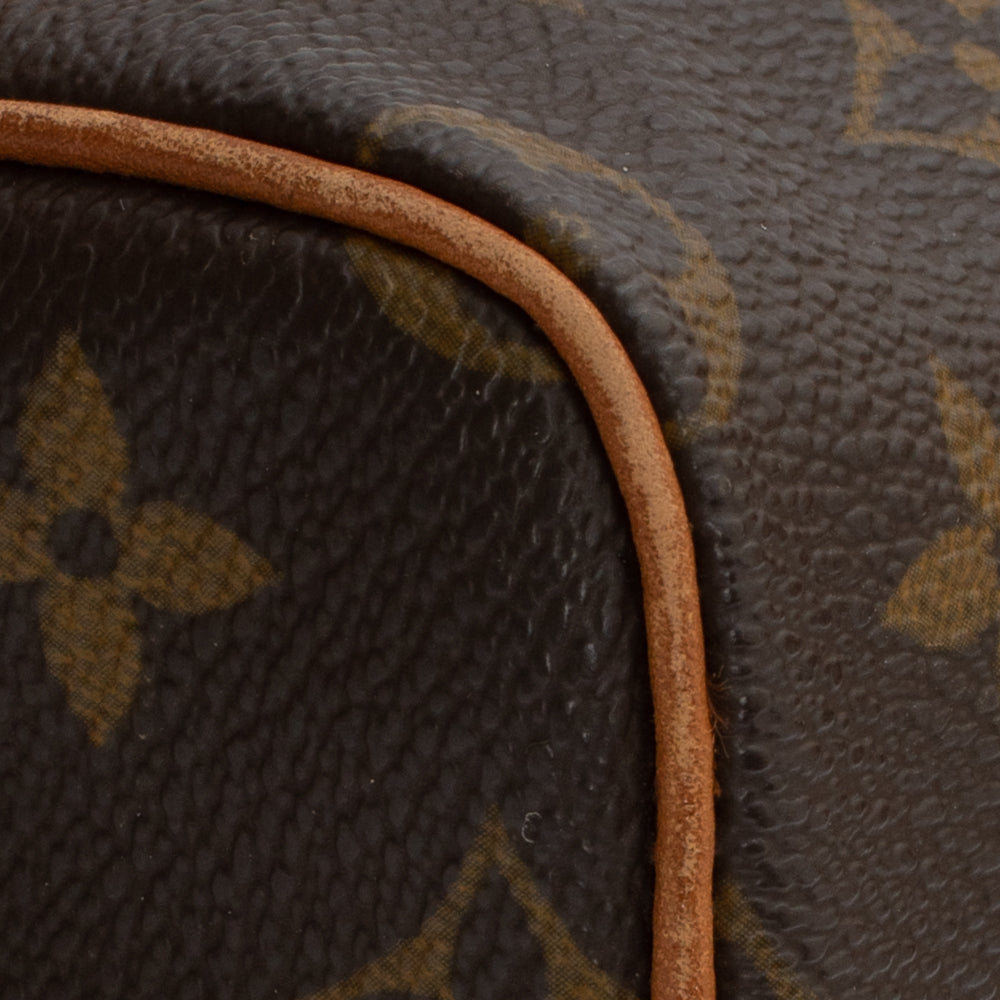 Sac Speedy Nano en toile monogram marron Louis Vuitton - Seconde Main /  Occasion – Vintega