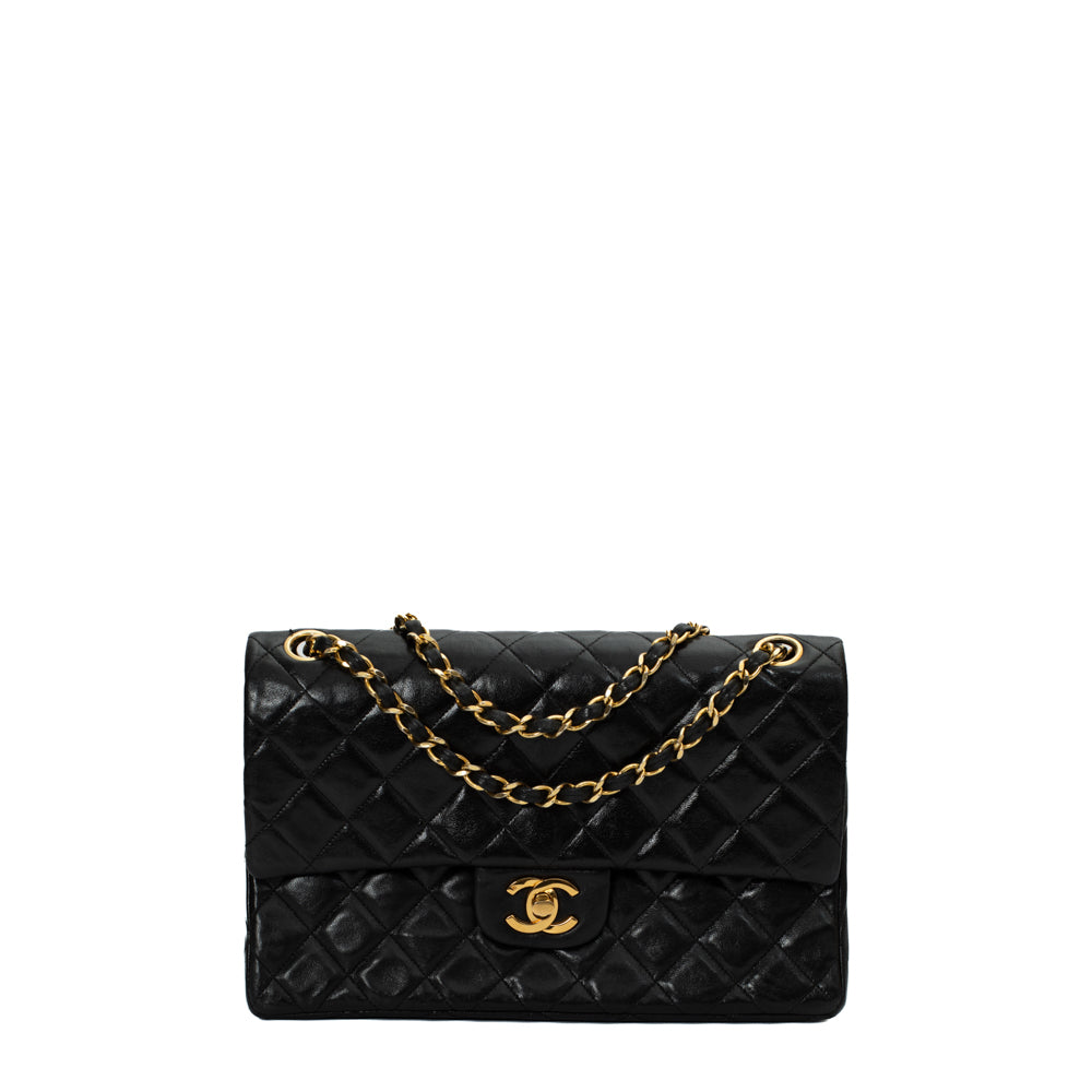 Chanel Timeless Classic 2.55 Jumbo Double Flap Bag in Black Lambskin with  Gold Hardware - SOLD