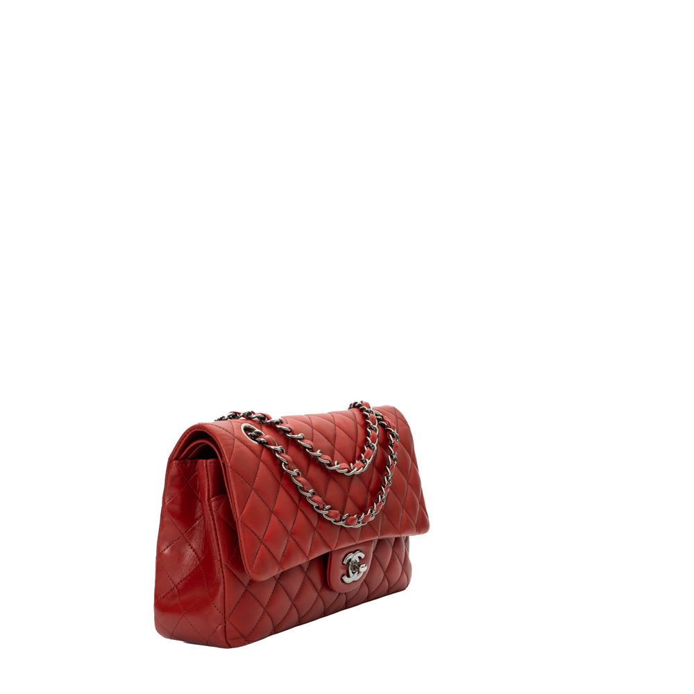 Timeless Classic Chanel bag Gm burgundy Dark red Leather ref