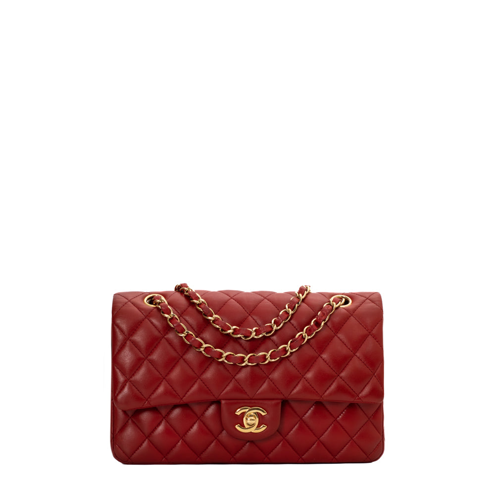 Chanel Chain Around Limited Edition Small Red Leather Flap