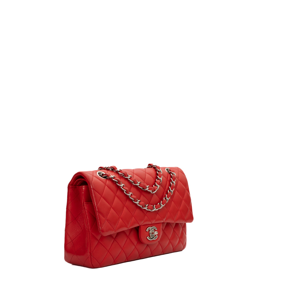 Timeless / Classique Medium bag in red leather