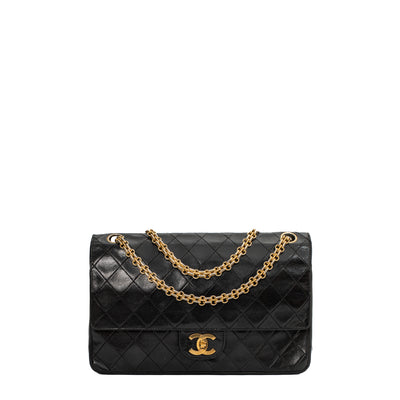 Chanel Timeless / Classic Small Vintage bag in black leather