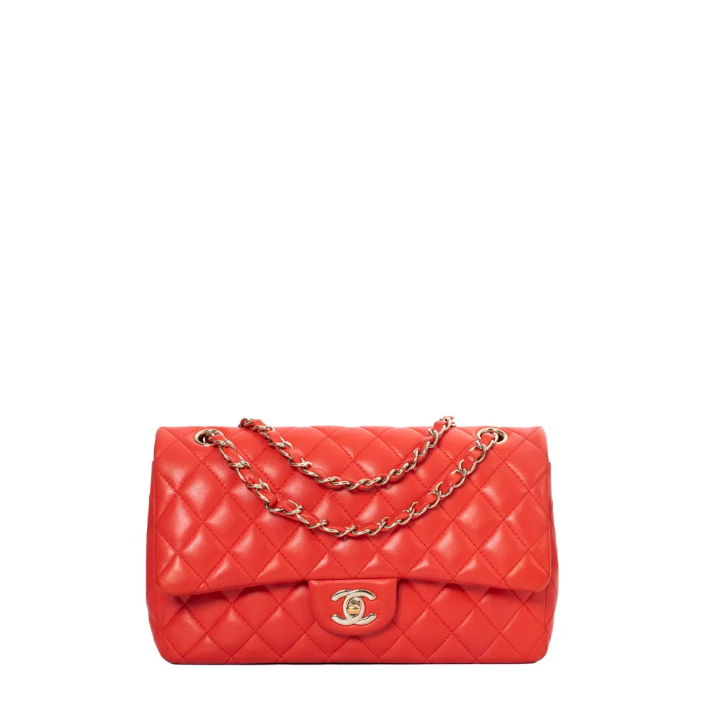 Borsa Chanel Timeless Classic Medium in pelle rossa Di seconda mano Usata Vintega