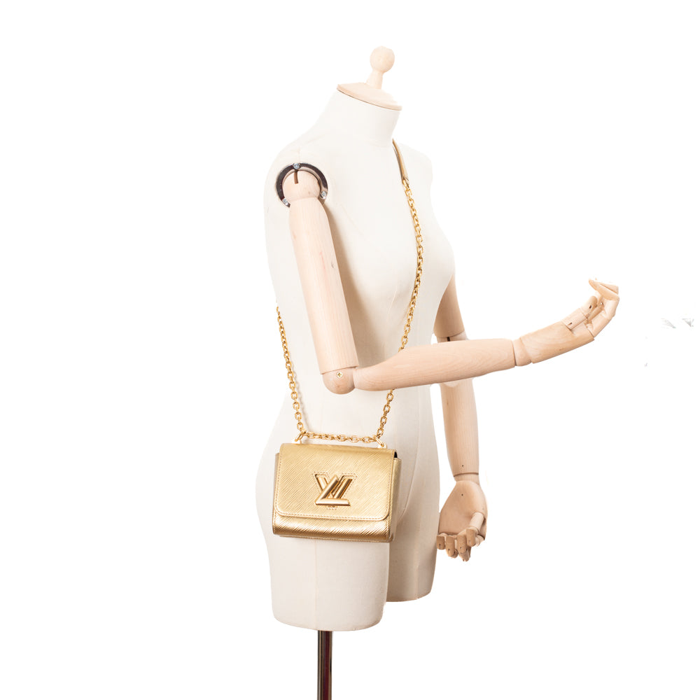 Twist Mini bag in gold leather Louis Vuitton - Second Hand / Used – Vintega