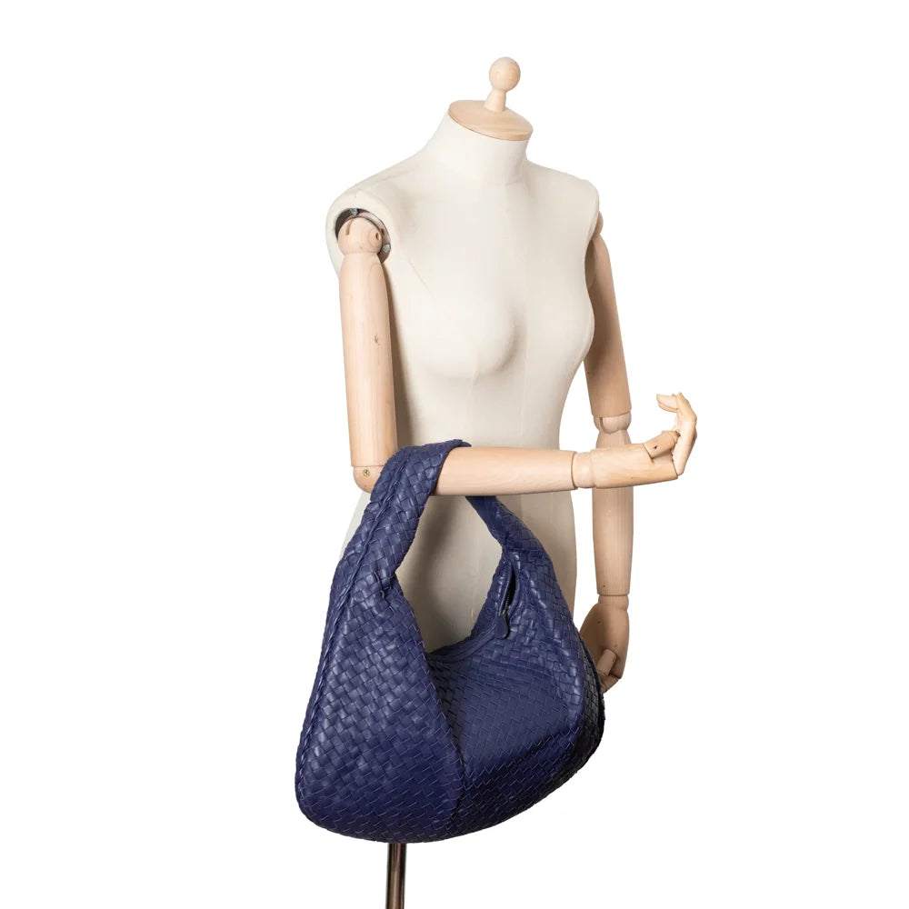 Veneta bag in blue leather Bottega Veneta Second Hand Used