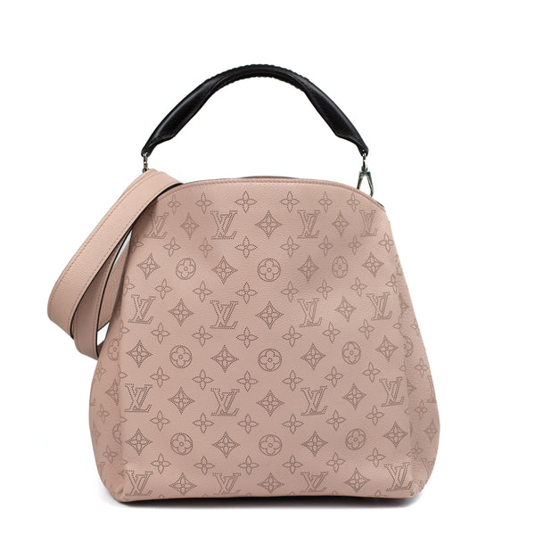 Louis Vuitton Pink Leather Monogram Mahina Babylone PM Shoulder Bag Louis  Vuitton