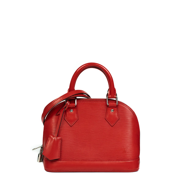 LOUIS VUITTON, Alma BB in red exotic leather For Sale at 1stDibs