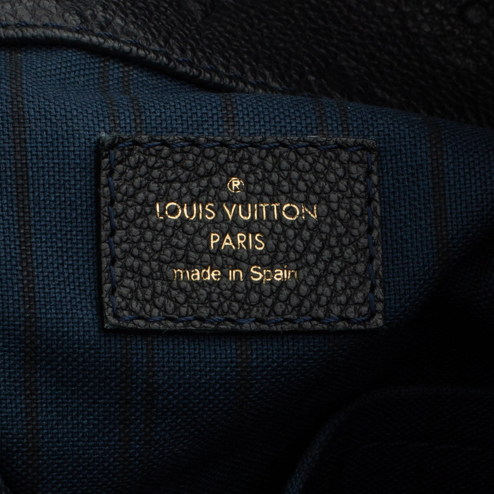Sac Marignan en cuir empreinte bleu Louis Vuitton - Seconde Main