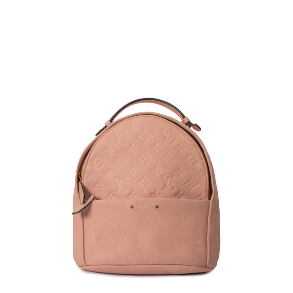 Sorbonne backpack leather backpack Louis Vuitton Pink in Leather