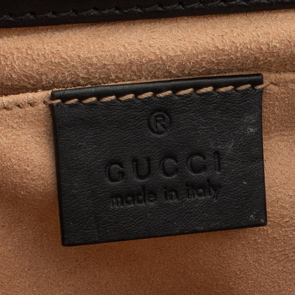 Padlock Edition Bee bag in beige monogram canvas Gucci - Second