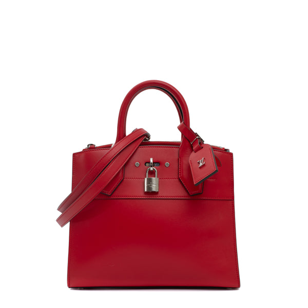 Louis Vuitton Vintage - City Steamer PM Bag - Red - Leather