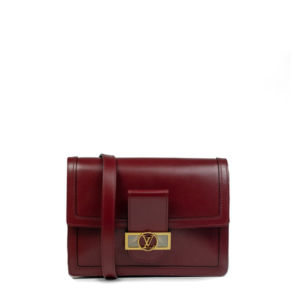Dauphine bag in bordeaux leather