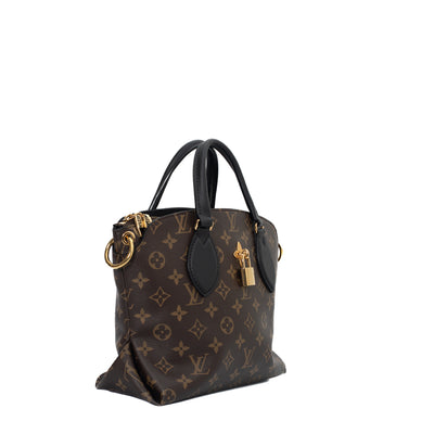 Louis Vuitton Flower Tote Brown Canvas Shoulder Bag (Pre-Owned)