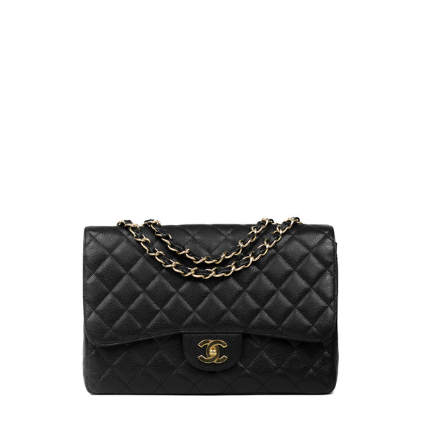 Timeless Jumbo bag in black leather Chanel - Second Hand / Used – Vintega