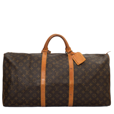 Keepall 45 Vintage bag in brown monogram canvas Louis Vuitton - Second Hand  / Used – Vintega