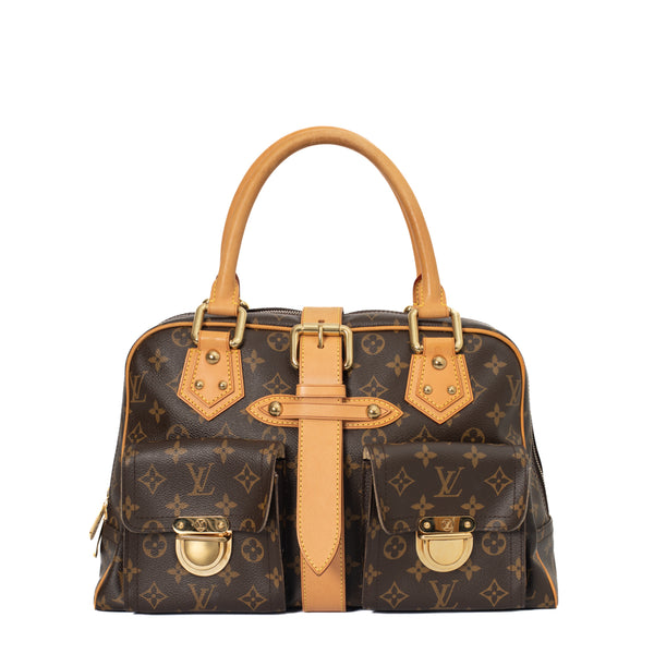 Manhattan Gm Vintage bag in brown monogram canvas Louis Vuitton - Second  Hand / Used – Vintega