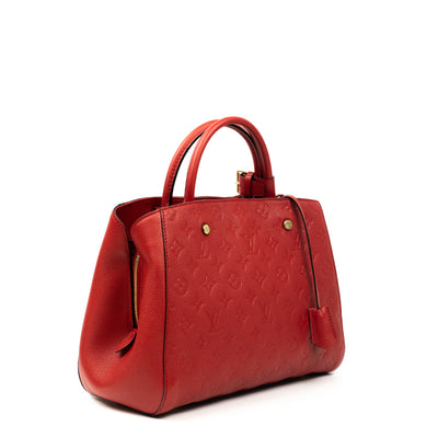 Montaigne vintage leather handbag Louis Vuitton Black in Leather - 31416797