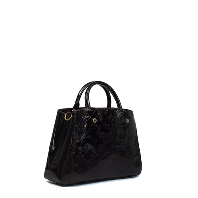 Montaigne BB bag in black patent leather Louis Vuitton - Second