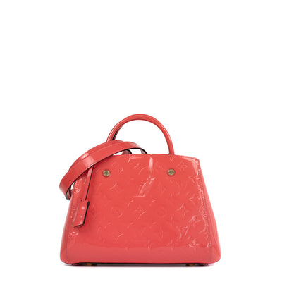 Montaigne bag in red leather Louis Vuitton - Second Hand / Used – Vintega
