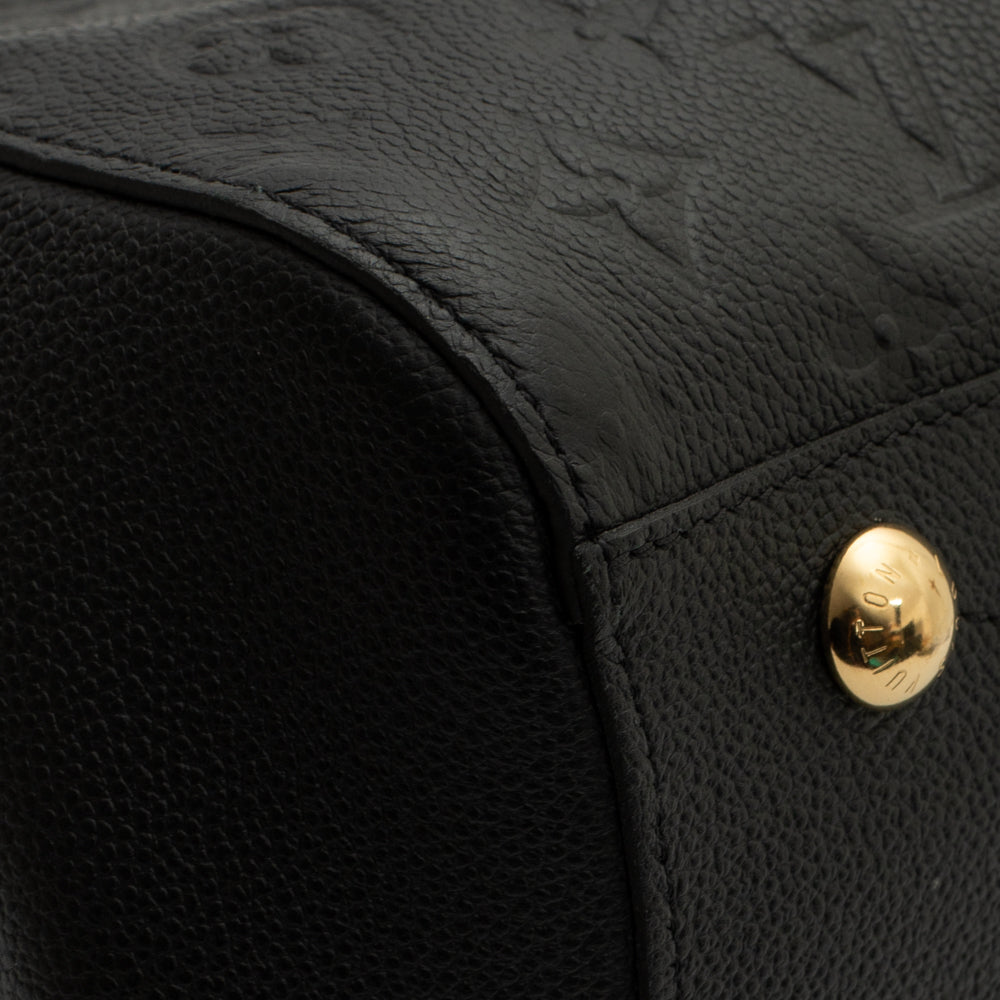Louis Vuitton Montaigne BB in Noir Empreinte Leather, Luxury, Bags &  Wallets on Carousell