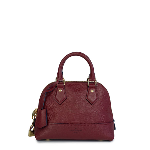 Neo Alma Bb bag in bordeaux leather Louis Vuitton - Second Hand / Used –  Vintega