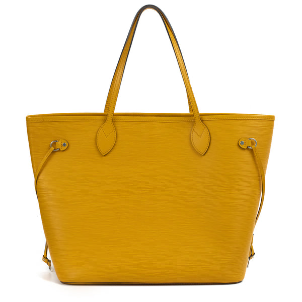 Neverfull MM bag in yellow epi leather