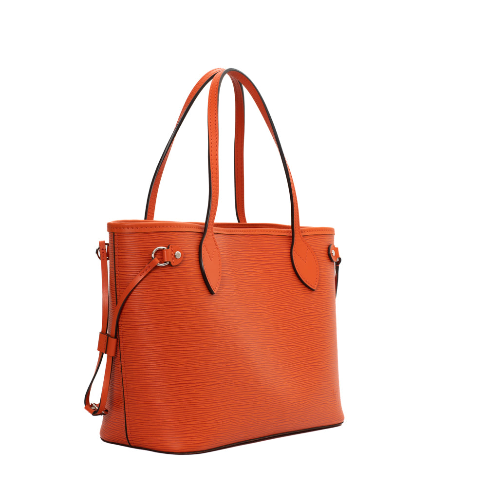 Neverfull PM bag in orange epi leather Louis Vuitton - Second Hand