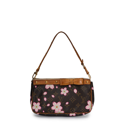 Springboard Latterlig du er Bag Accessory Vintage Edition Murakami Cherry blossom canvas monogram brown Louis  Vuitton - Second Hand / Occasion – Vintega