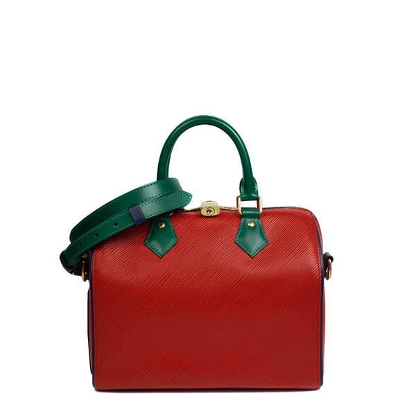 Speedy 25 Bicolore bag in red epi leather Louis Vuitton - Second Hand /  Used – Vintega