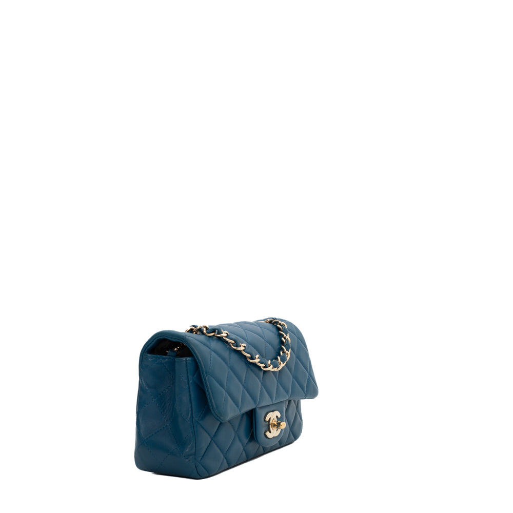 Sack Timeless / Klassische kleine Vintage-Tasche aus blauem Chanel