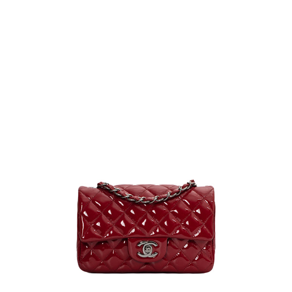 Chanel Red Patent Leather Card Holder 