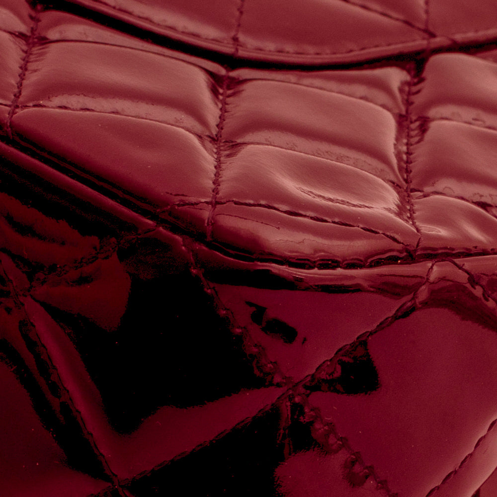 Timeless Mini Rectangular bag in red patent leather