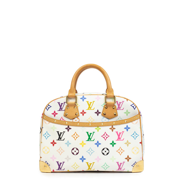 Trouville Murakami bag in white monogram canvas Louis Vuitton - Second Hand  / Used – Vintega